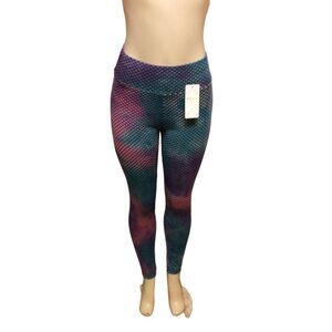 Yuna Fashion Yoga Leggings Size S to M Purple And Blue